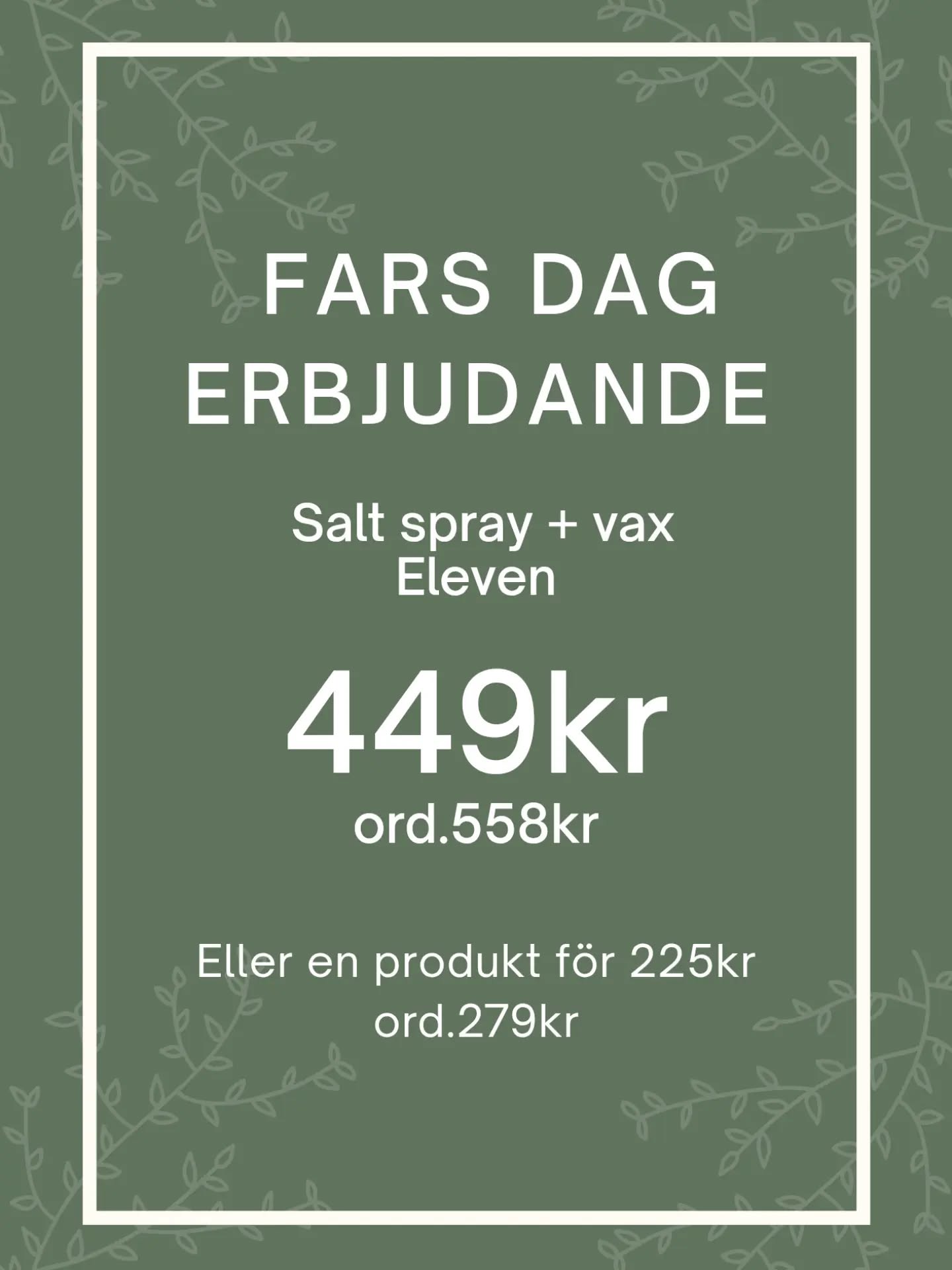 Glöm inte Fars dag den 8 november! 
En väluppskattad present. Bara hos oss på Attityd. Välkomna in!🥰